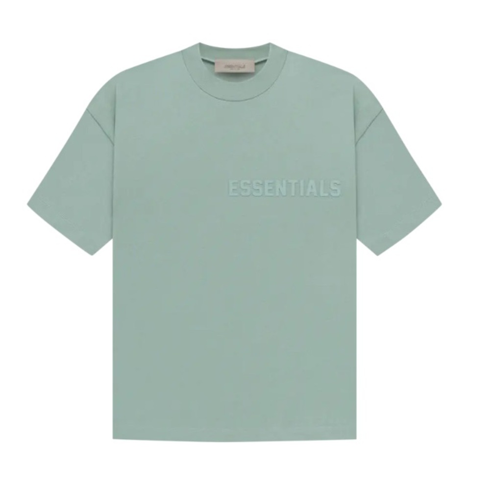 Fear of God Essentials short-sleeve Tee in “Sycamore”. UNISEX